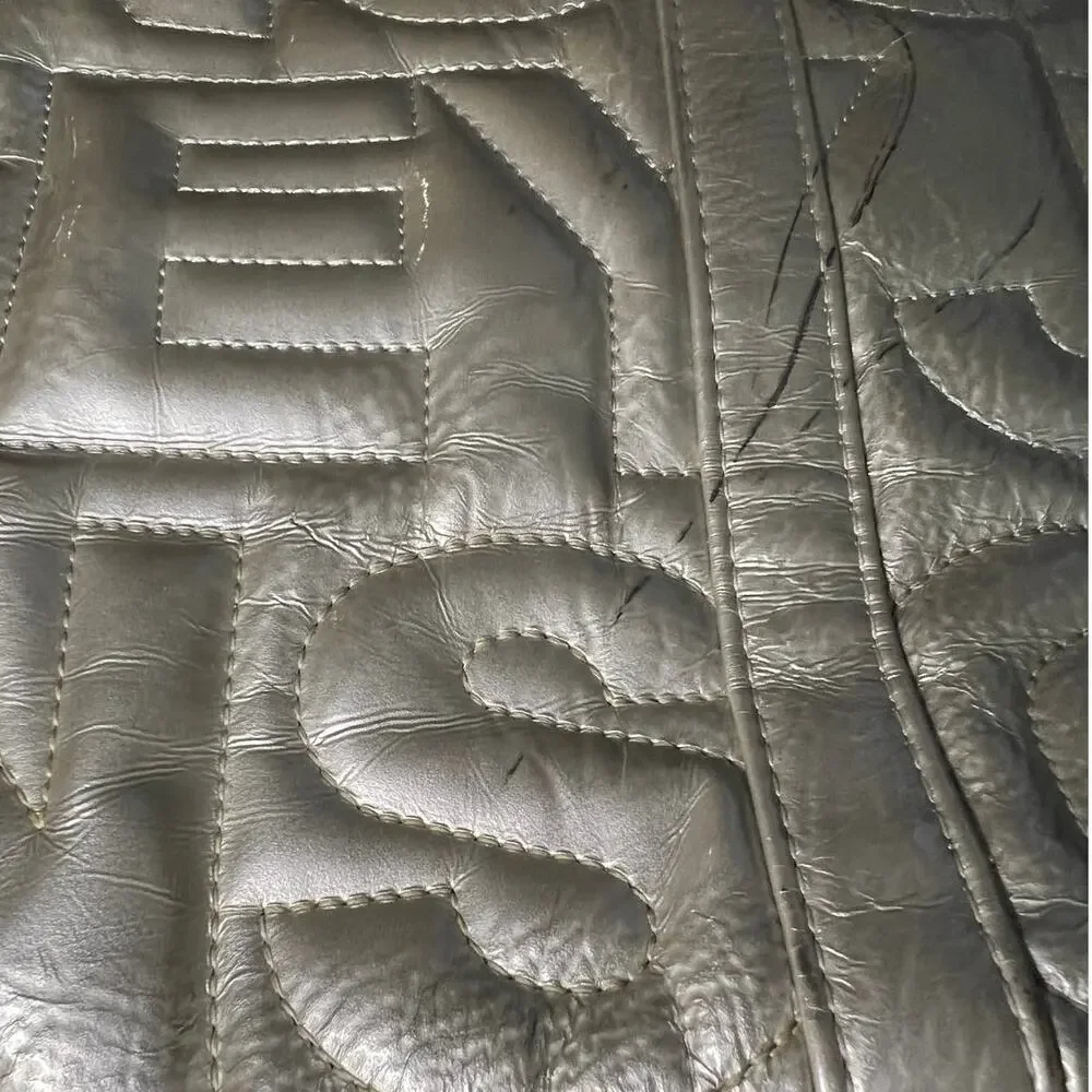 Betsey Johnson Silver Quilted Shoulder Bag
